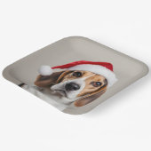 Beagle Christmas Papieren Bordje (Gebogen)
