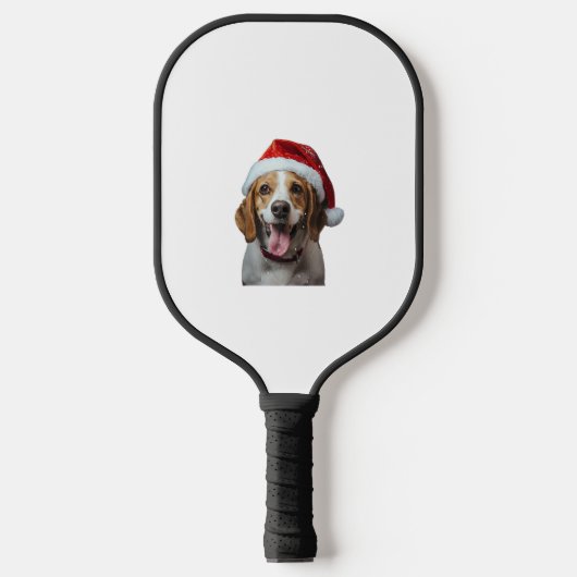 Beagle Christmas Pickleball Paddle (Voorkant)