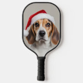 Beagle Christmas Pickleball Paddle (Achterkant)