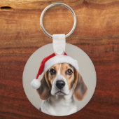 Beagle Christmas Sleutelhanger (Voorkant)