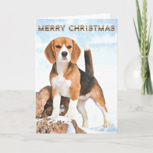 Beagle Christmas Wenskaarten Feestdagen Kaart