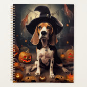 Beagle Citrouille Halloween effroi (Devant)
