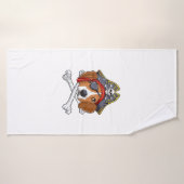 Beagle Costume de pirate Jolly roger Drapeau Croix (Serviette de bain)