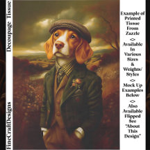Beagle Country Gentleman Landschap EX9L Decoupage