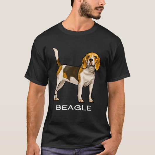 Beagle Crazy Dog T-shirt (Voorkant)