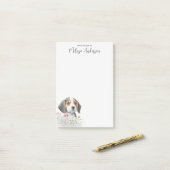 Beagle Cute Puppy Persoonlijk Hondenliefhebber Post-it® Notes (Op bureau)