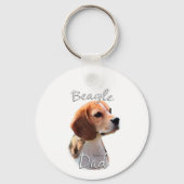 Beagle Dad 2 Sleutelhanger (Achterkant)