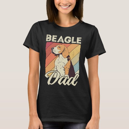 Beagle dad dog dad daddy master dogs beagle t-shirt (Voorkant)