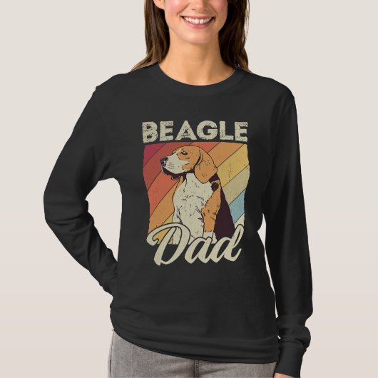 Beagle dad dog dad daddy master dogs beagle t-shirt (Voorkant)