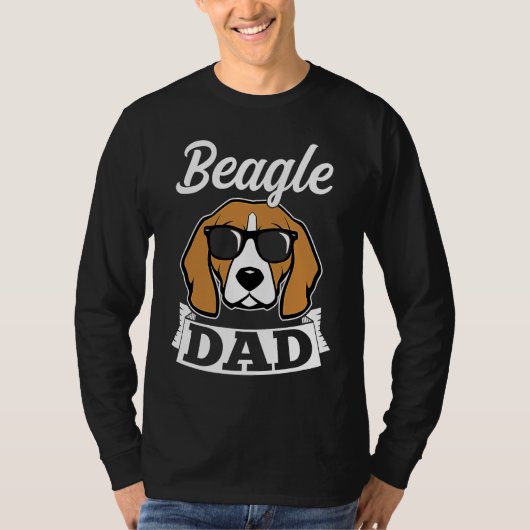 Beagle dad dog daddy daddy master walking t-shirt (Voorkant)