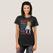 Beagle Dad dog funny saying T-shirt (Voorkant volledig)