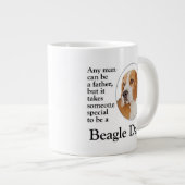 Beagle Dad Extra Grote Beker (Voorkant rechts)