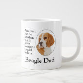 Beagle Dad Extra Grote Beker (Rechts)