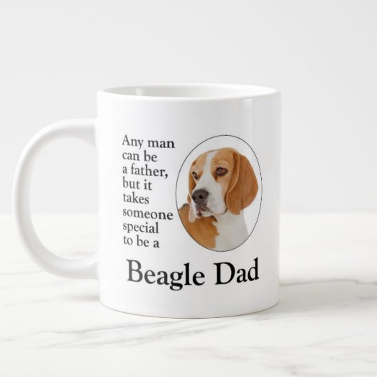 Beagle Dad Extra Grote Beker (Links)