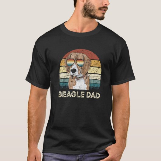 Beagle Dad Father's Day Paw Lovers Puppies Dog Own T-shirt (Voorkant)