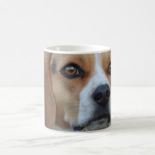 Beagle dicht koffiemok