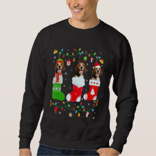 Beagle Dog 3 kerstsokken Sweater Xmas Dog