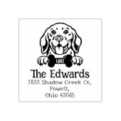 Beagle Dog, Aangepast retouradres Rubberstempel (Afrduk)