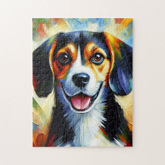 Beagle Dog Acryl Print Hondenliefhebber Gift Legpuzzel (Verticaal)