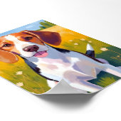 Beagle Dog Art Painting Poster (Hoek)