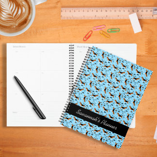 Beagle Dog Beagles Hondpatroonblauw Planner