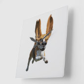 Beagle Dog Caricature Wall klok (Hoek)