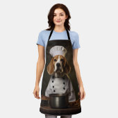 Beagle Dog Chef Schort (Gedragen)