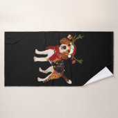 beagle dog christmas Classic T-Shirt (Serviette de bain)