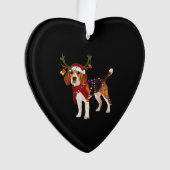 beagle dog christmas Classic T-Shirt Ornament (voorkant)
