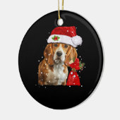 Beagle Dog Christmas T Shirt Christmas Dog Essenti Keramisch Ornament (Links)