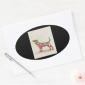 Beagle Dog Cuties Ovale Sticker (Envelop)