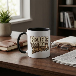 Beagle Dog Dad Energie Mok