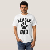 BEAGLE DOG DAD T-shirts (Voorkant volledig)