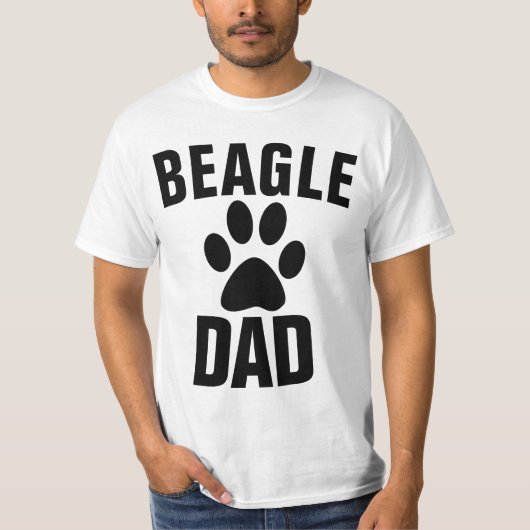 BEAGLE DOG DAD T-shirts (Voorkant)