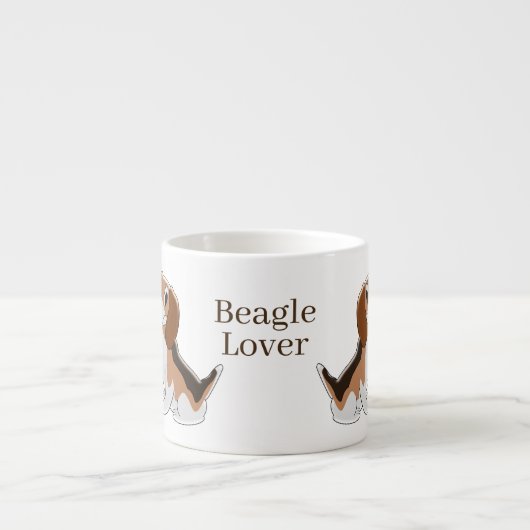 Beagle Dog Design Espresso Kop (Voorkant)