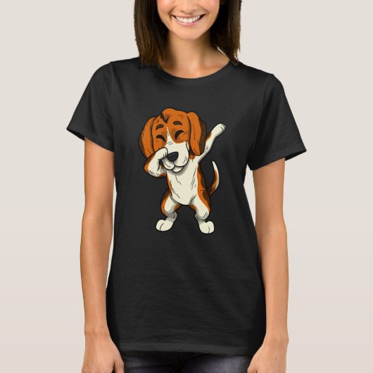 Beagle Dog Dogs Dabbing Beagle T-shirt (Voorkant)