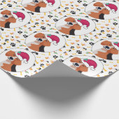 Beagle Dog en Kerstmis Cadeaupapier (Hoek)