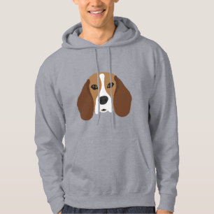 Beagle Dog Face Hoodie