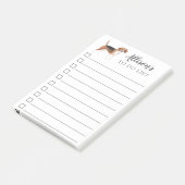Beagle Dog gepersonaliseerd om Lijst te doen Post-it® Notes (Schuin)