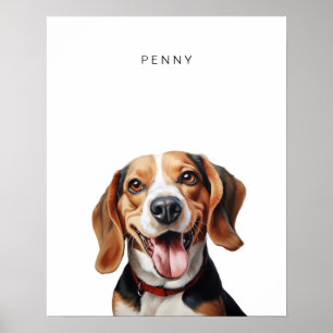 Beagle Dog gepersonaliseerde print