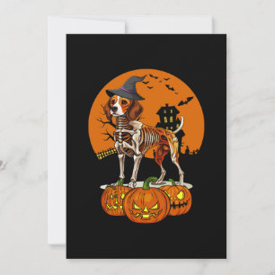 Beagle Dog Halloween Kaart