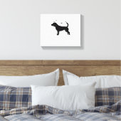 Beagle Dog - Halloween Moon Silhouette Oversized T Canvas Afdruk (Insitu (Slaapkamer))