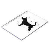 Beagle Dog - Halloween Moon Silhouette Oversized T Notitieboek (Linkerzijde)