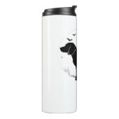 Beagle Dog - Halloween Moon Silhouette Oversized T Thermosbeker (Gedraaid links)