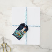 Beagle Dog Halloween Truck Scary Night Cadeaulabel (Met Touw)