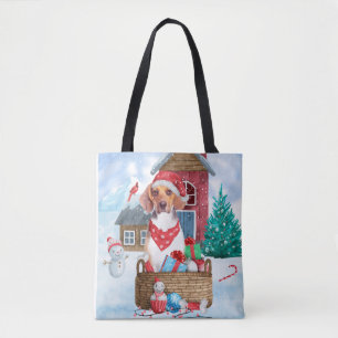 Beagle Dog in sneeuwkersthondenhuis Draagtas