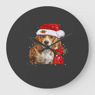 Beagle Dog Kerst T-shirt Kerst Dog Essenti Grote Klok