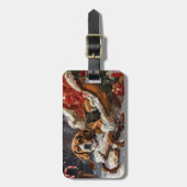 Beagle Dog Kerstfeest Bagagelabel (Voorkant verticaal)