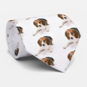 Beagle Dog Mannen Necktie Stropdas (Opgerold)