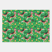 Beagle Dog met Kerstmis met kerstmis Inpakpapier Vel (Voorkant 2)